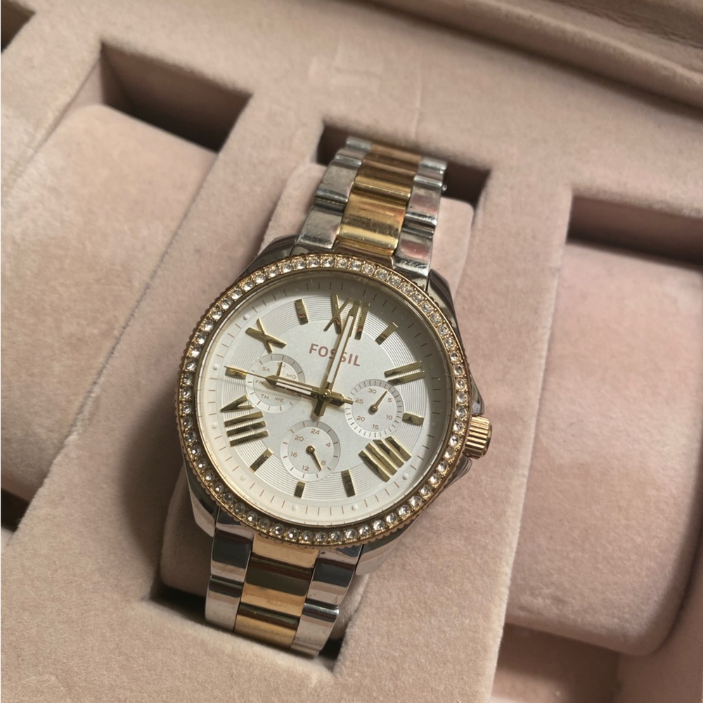 Two Tone Fossil Watch